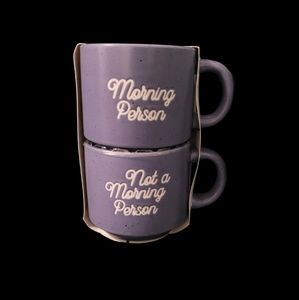 NWT 2 stackable mugs